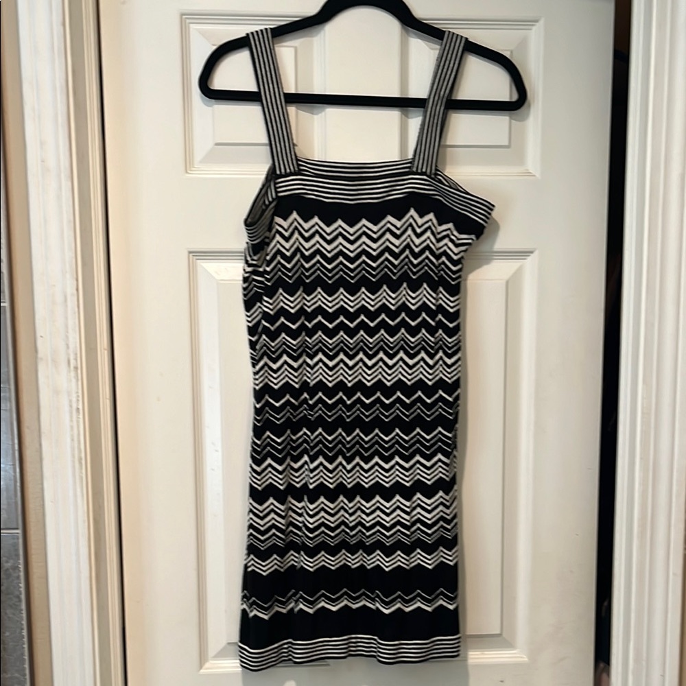 Missoni Black and White Bodycon Mini Dress